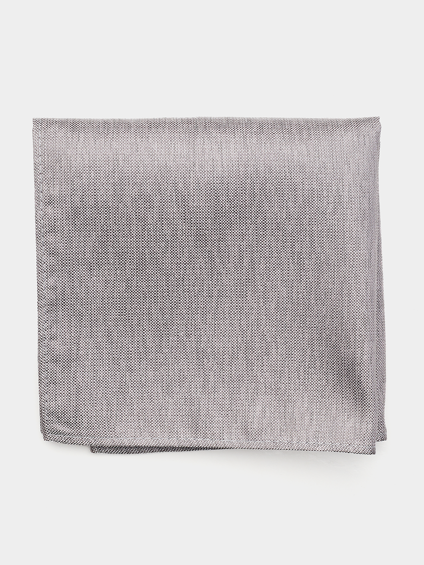 Linen Portobello Pocket Square (folded flat lay shot)