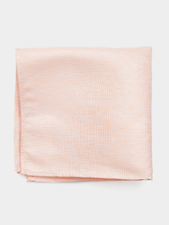 Linen Blush Pocket Square (folded flat lay shot)