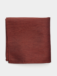Linen Cinnamon Pocket Square (folded flat lay shot)