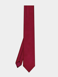 Satin Red Self-Tie Tie (flat lay shot)