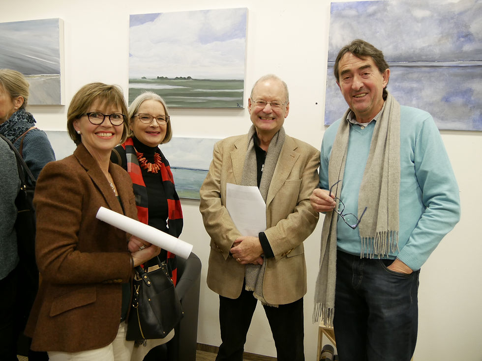 Ausstellungseröffnung Berlin Galerie Makowski Friedrichstraße Ingrid Hauff Malerei Kunstausstellung