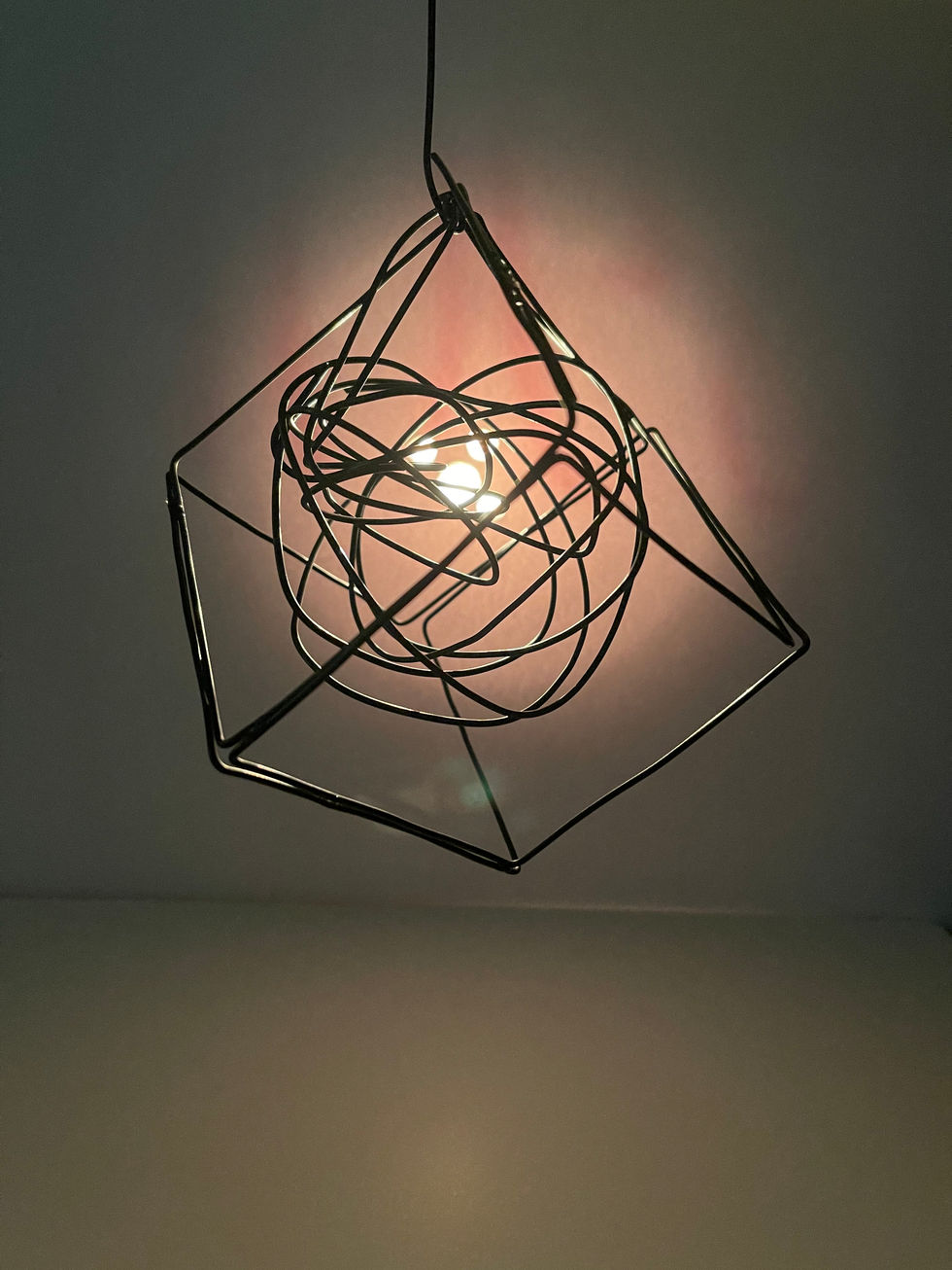 Miniature model with light