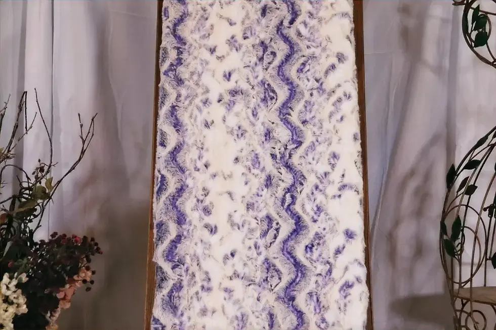Thumbnail: Purple Fawn Minky Blanket – Ultra Soft Woodland Throw | Lazy Daisy Creations