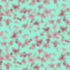 Aqua Cherry Blossom Branches Metallic