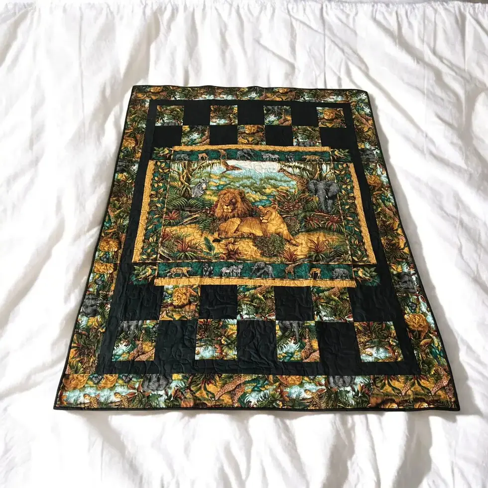 Thumbnail: Lion Pride Heirloom Quilt