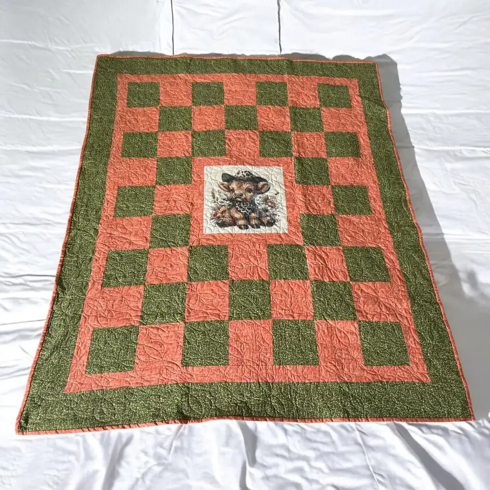 Thumbnail: Highland Cowgirl Heirloom Quilt