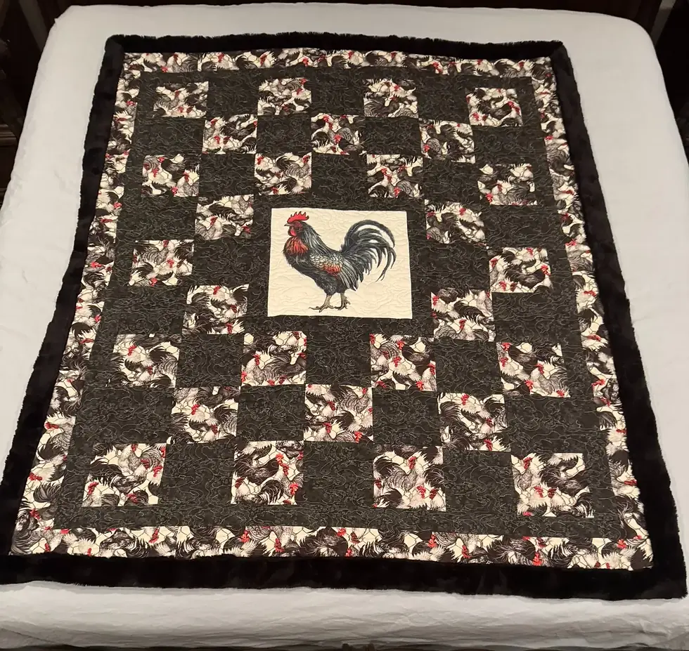 Thumbnail: Rooster Morning Quilt