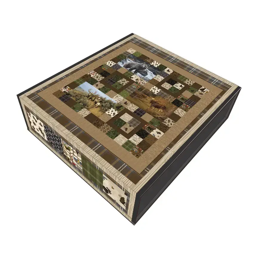 Thumbnail: Majestic Animals Pillow Panel Quilt Boxed Kit