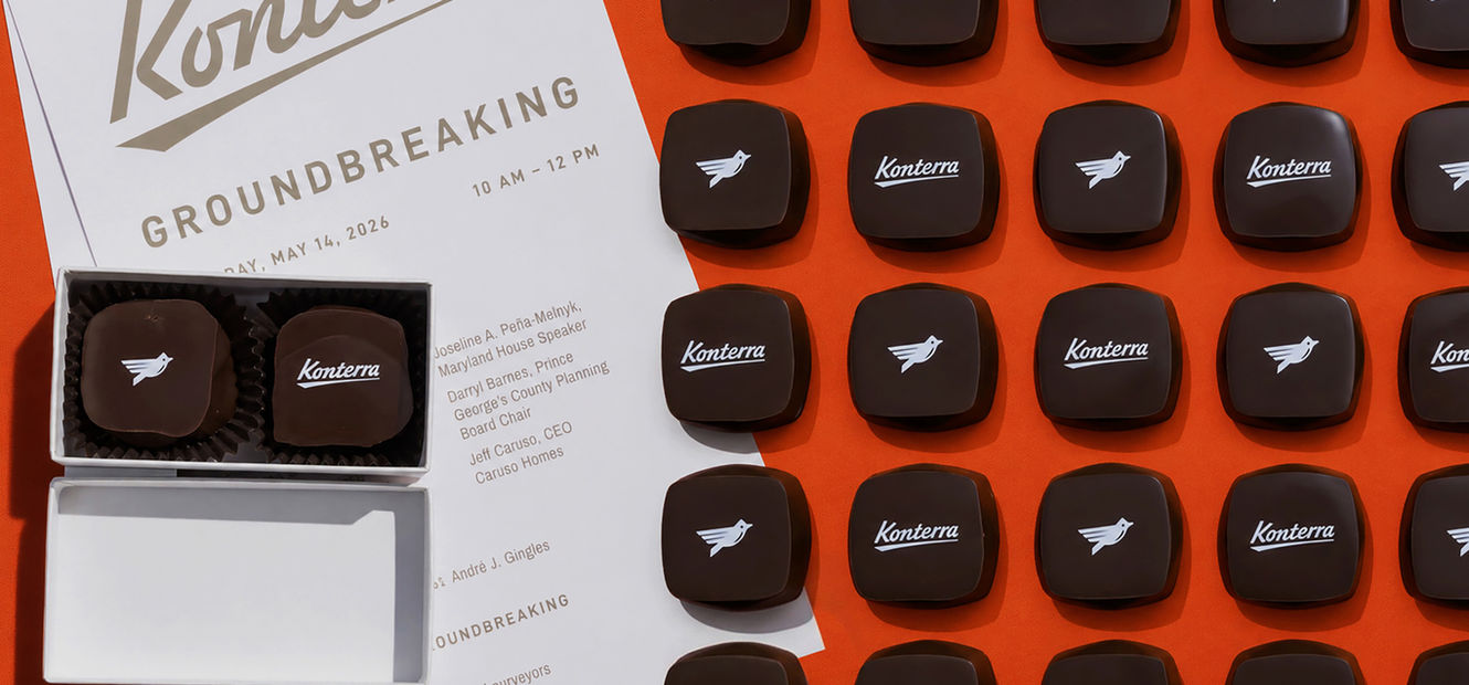 Custom chocolate gifts for Groundbreaking guests