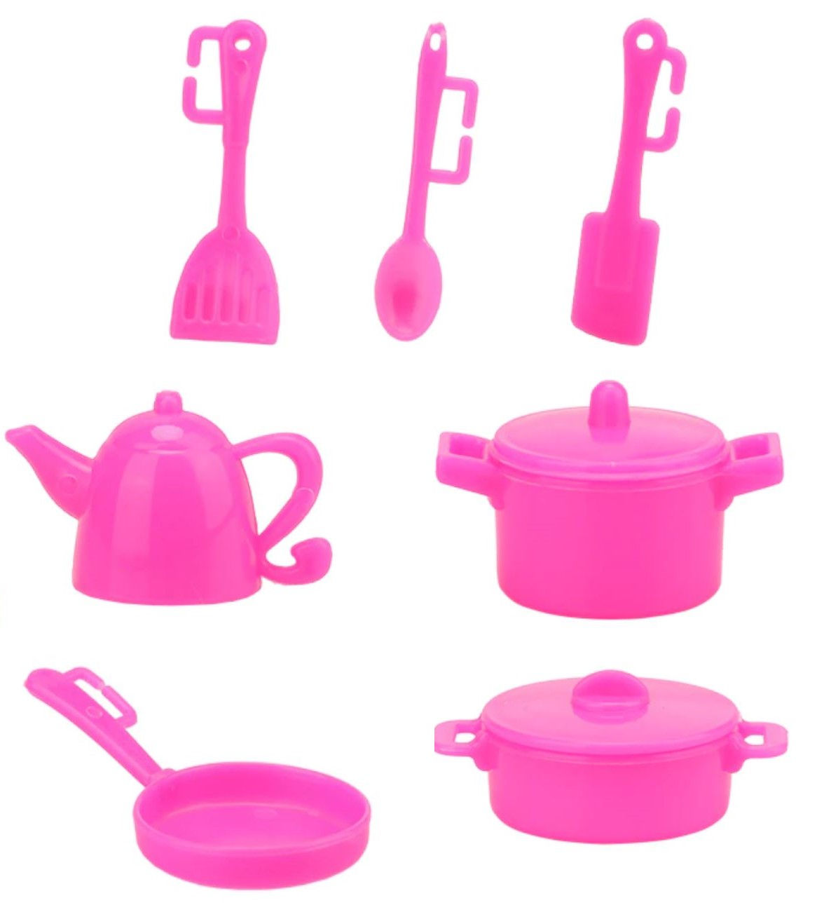 Barbie Accessories - Pink Cooking Kitchen Play Set