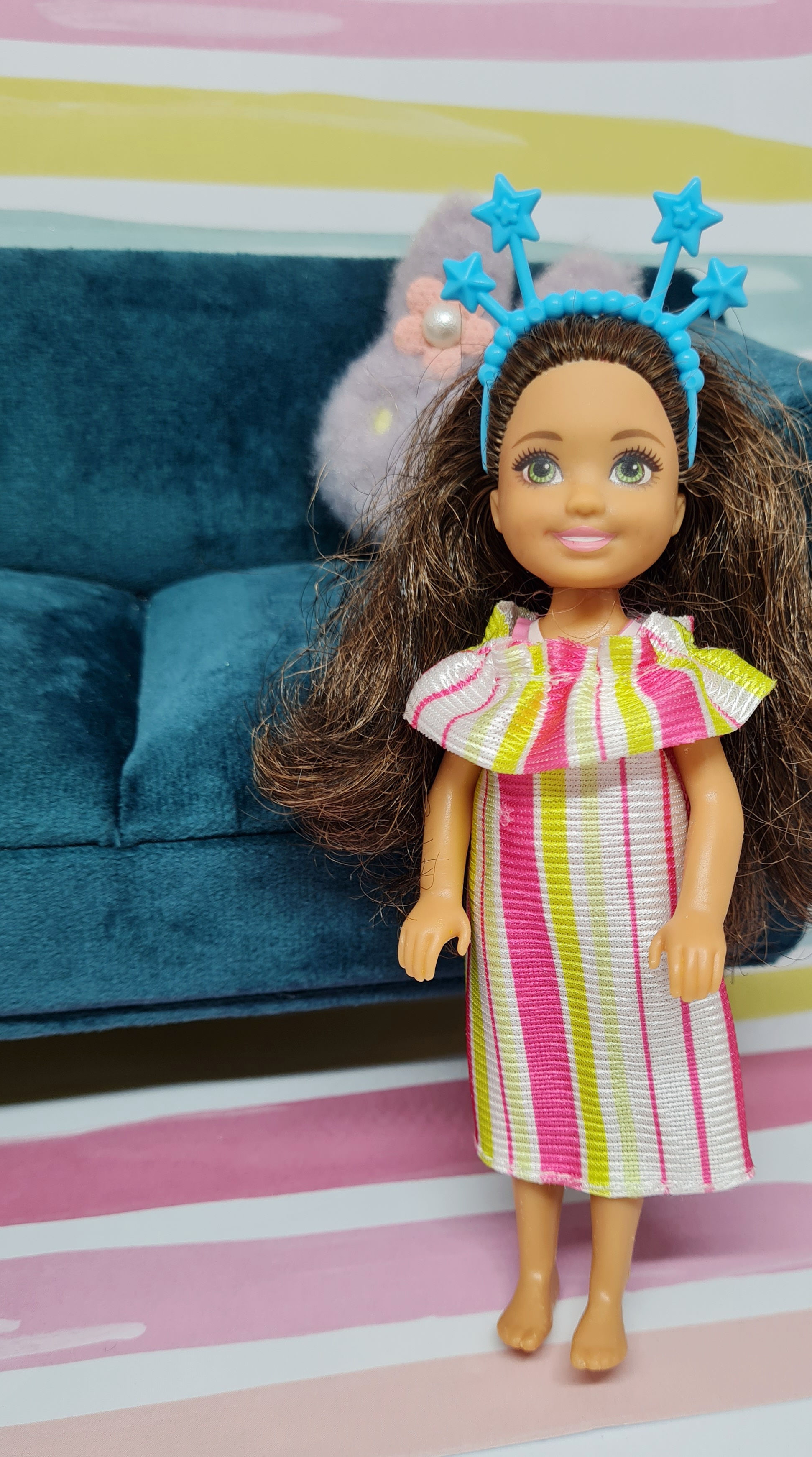 Chelsea Clothes - Sherbet Stripe Dress and Headband