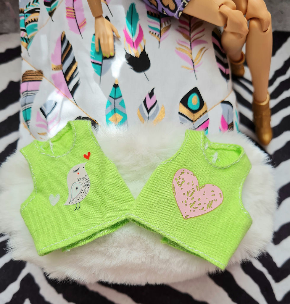 Thumbnail: Barbie Clothes - Sweetheart Lime Tank Tops (2 Options)