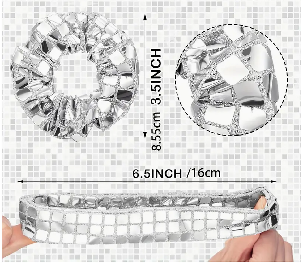 Thumbnail: Hair Accessories - Mirror Ball Scrunchie