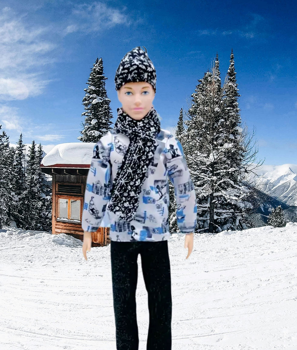 Ken is wearing the Skiwear Jacket & Pants Set and Accessories