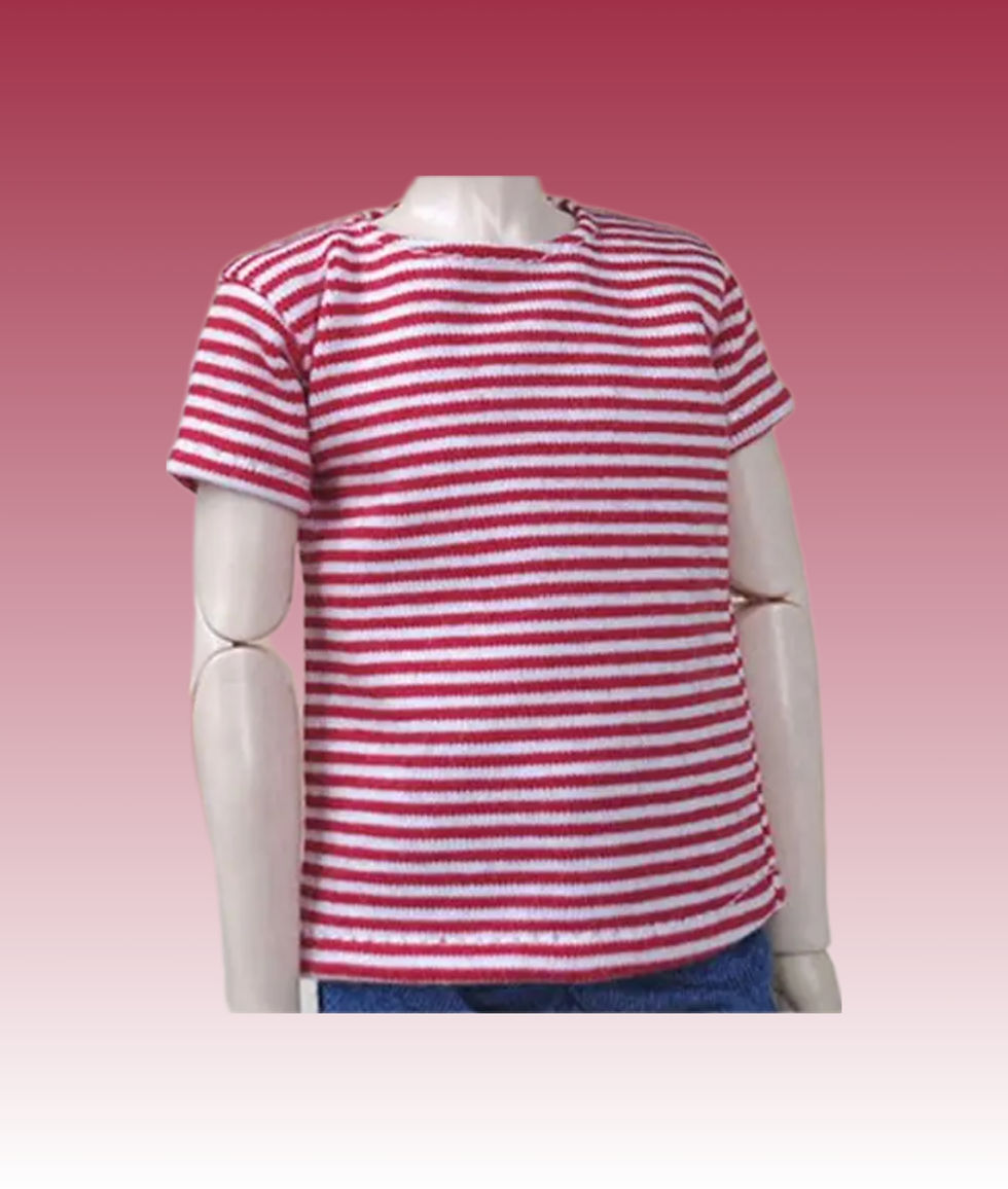 Thumbnail: Ken & My First Barbie Clothes - Striped T-shirts (6 Options)