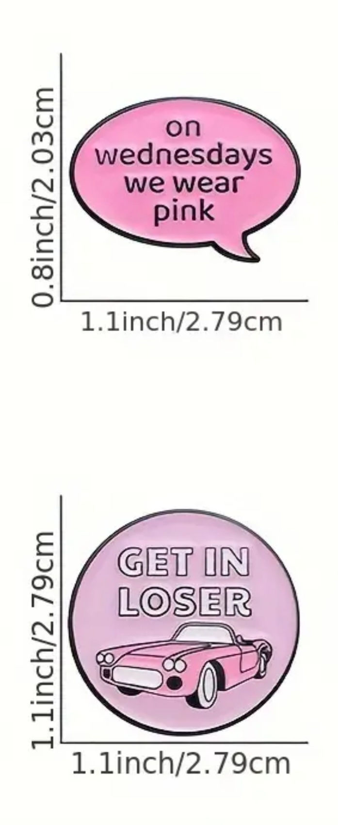 Thumbnail: Enamel Pin - Mean Girls Pin Set (A Set of 6)