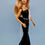 Thumbnail: Barbie Clothes - Black & Lace Trumpet Dress and Accessories