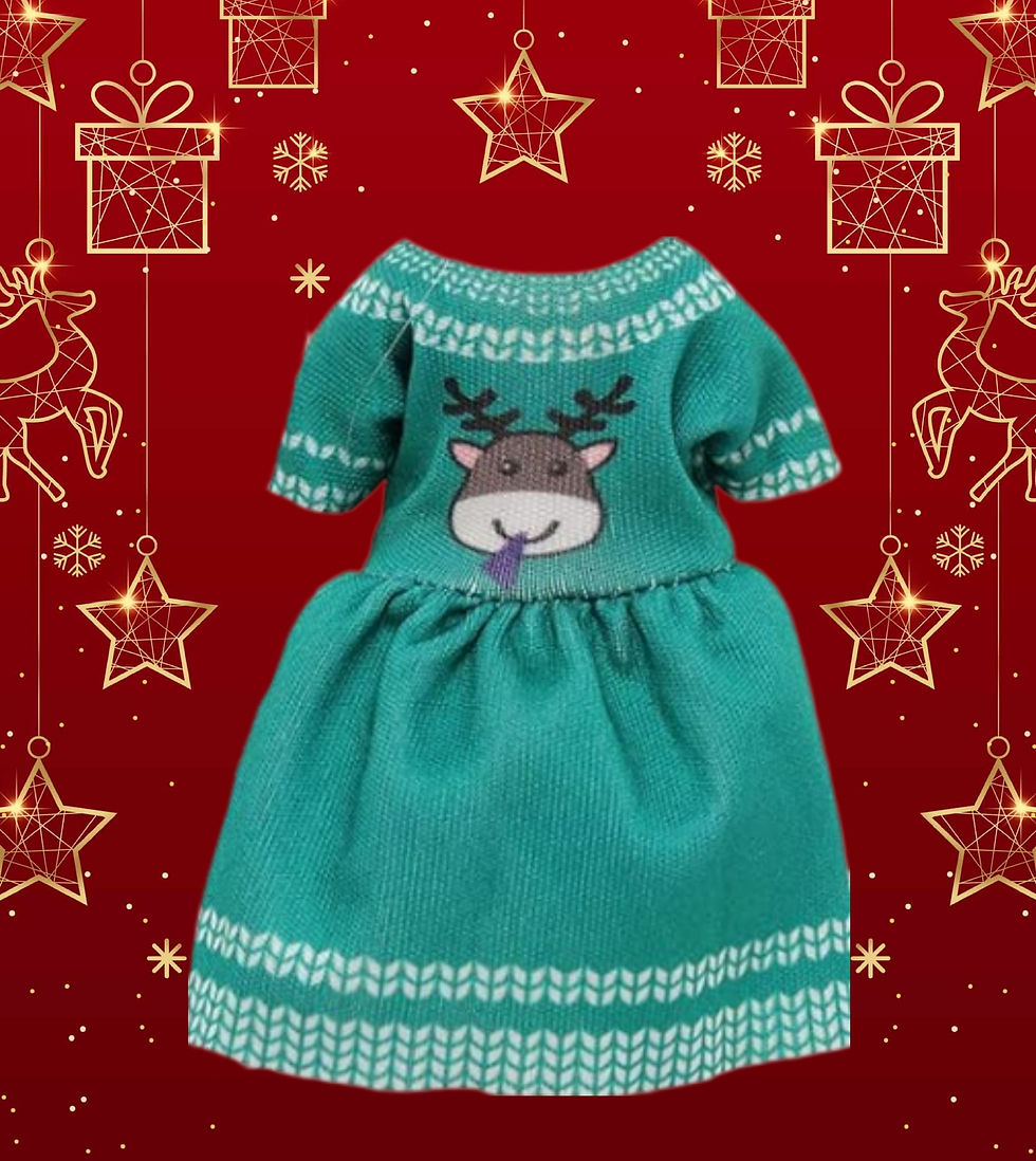 Thumbnail: Christmas Dress and Santa Hat