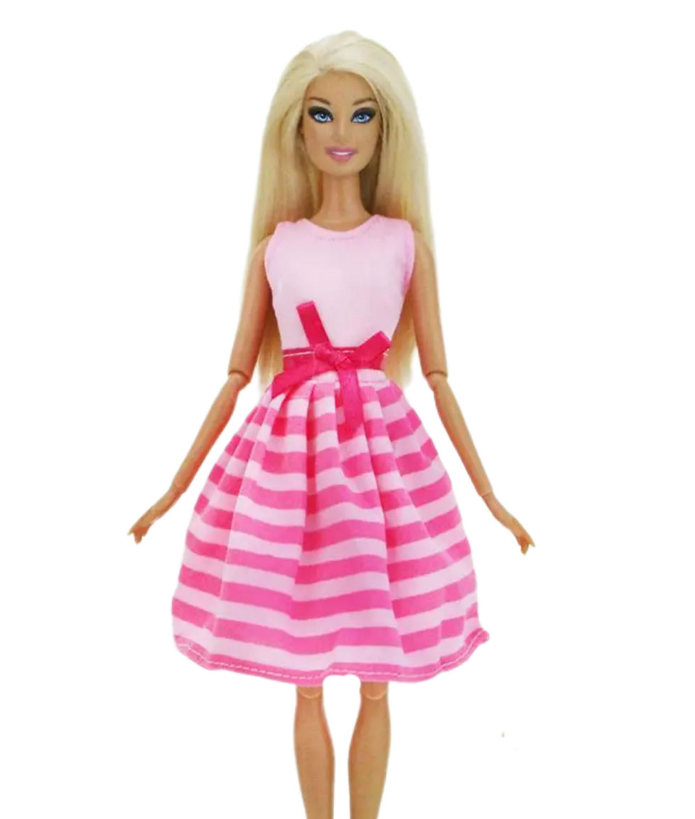 Thumbnail: Barbie Clothes - Sweet Striped Dress (2 Options)
