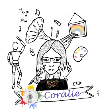 Coralie avec sa musique, ses couleurs et sa créativité