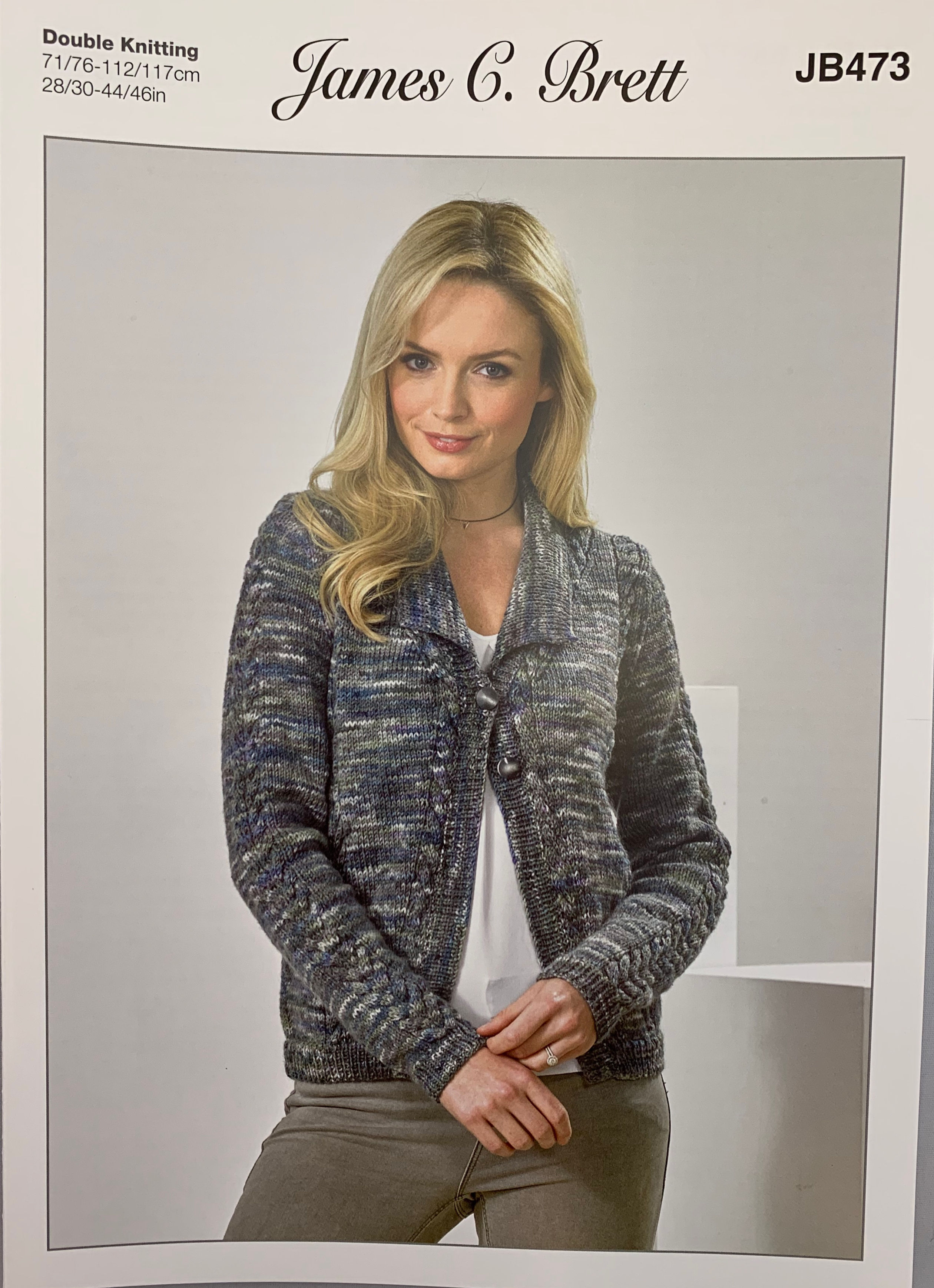 James C Brett JB473 Cardigans DK 71/117cm 28/46inches