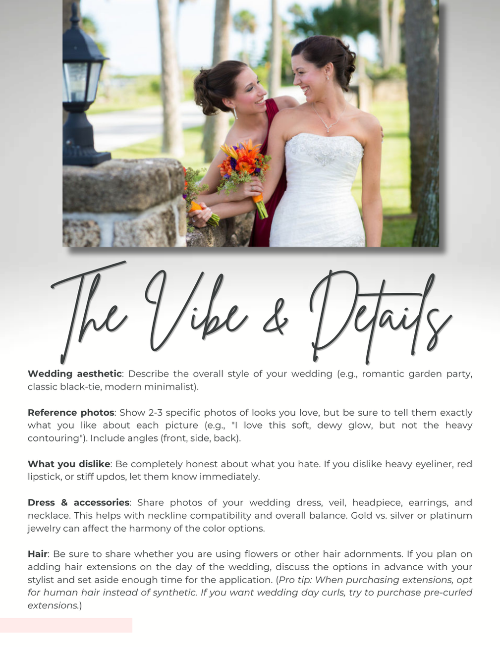 collaborate with your Bridal Beauty Team