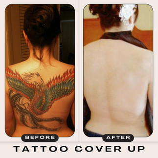 Before and After Tattoo Cover Up