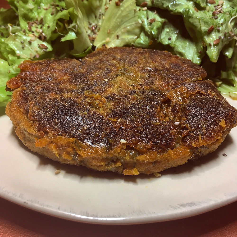 Steak vegan aux lentilles