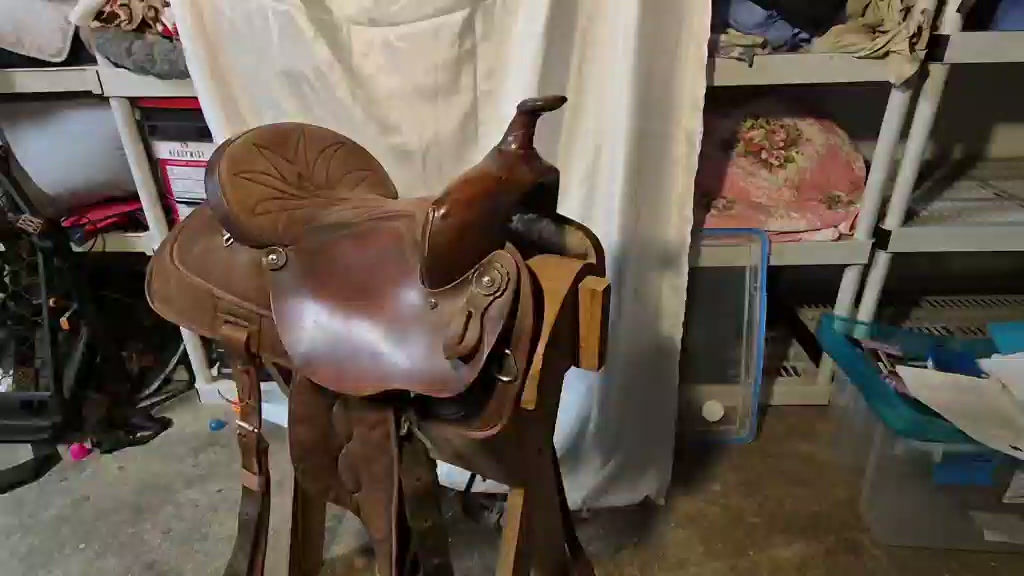 SADDLE KING LEATHER AND CORDURA WESTERN SADDLE