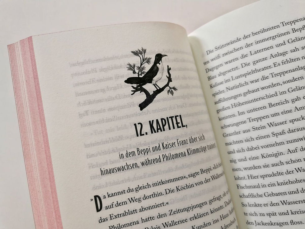 Frag Philomena Freud. Die Perlenspinne - Annette Roeder (Knesebeck 2025) - Einblick mit Illustration von Julia Plath