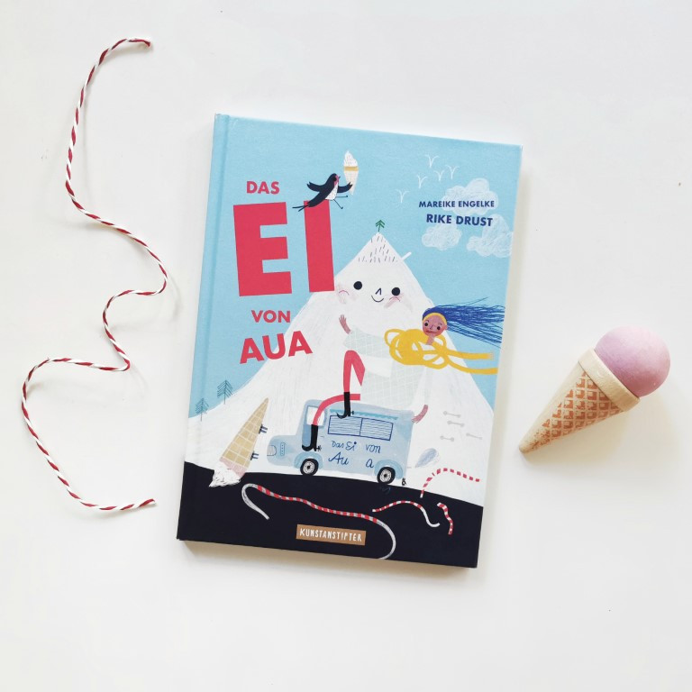 MINT & MALVE Buchtipp: Das Ei von Aua - Rike Drust, Mareike Engelke (Kunstanstifter 2020)