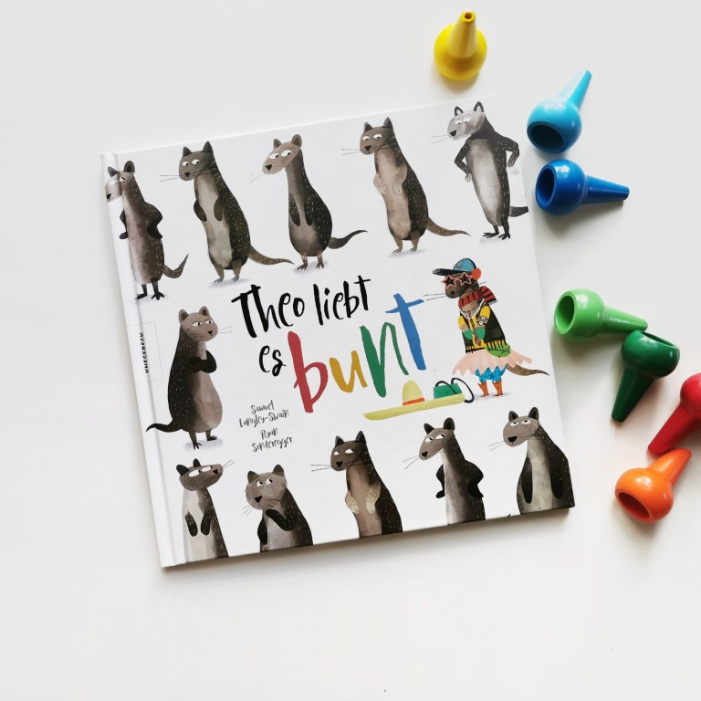 Buchtipp MINT & MALVE: Theo liebt es bunt - Samuel Langley-Swain, Ryan Sonderegger (Knesebeck, 2020)