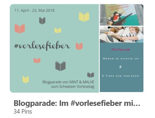 Pinwand #vorlesefieber MINT & MALVE