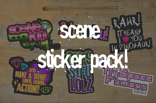 Scene Sticker Pack | SilentScreamClothing