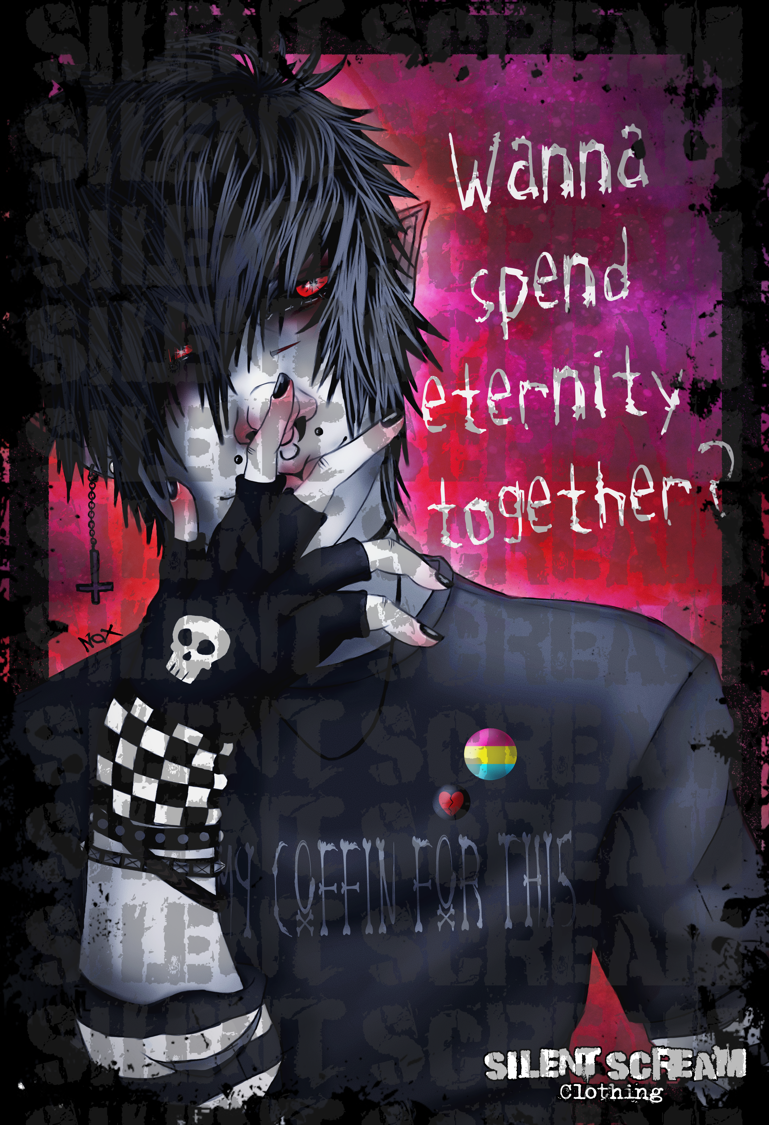 Vampire Boy A4 Poster