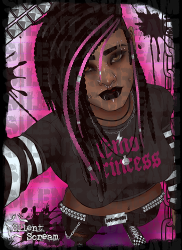 Emo Girl A4 Poster | SilentScreamClothing
