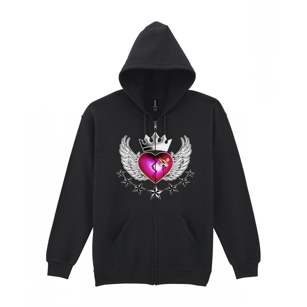 "Broken Royalty" Unisex Zip Hoodie