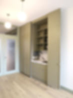 3.hidden kitchen open made by Cabinet And Frame.