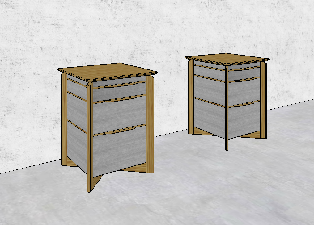 Finn Bedside Cabinet Sketches