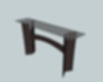 4.BW Table tall-glass top made by Cabinet Maker Furniture Maker - Cabinet And Frame.