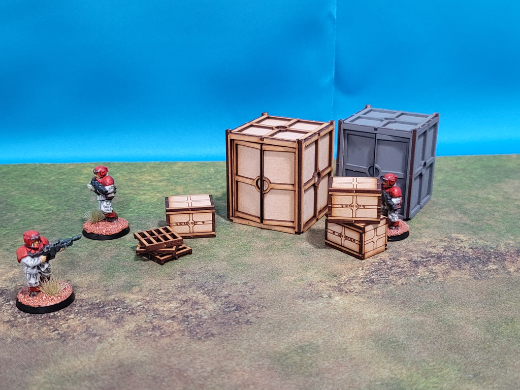 SciFi Containers - Small-Pre-Painted