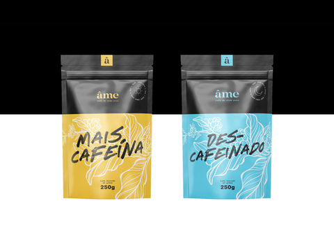 Design de embalagem , Id. Visual, rótulos, naming, branding Café Âme
