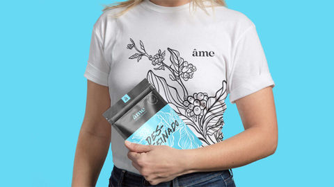 Design de embalagem , Id. Visual, rótulos, naming, branding Café Âme