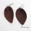 Thumbnail: Leather Earrings Leaf Style Small