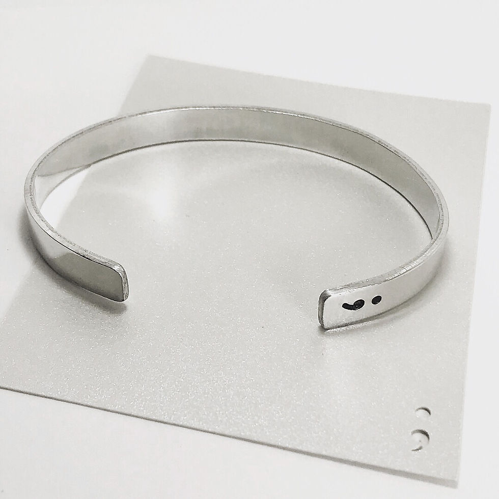 Thumbnail: Semicolon Cuff Bracelet