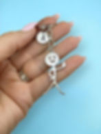 stick figure keychain with middle finger up initial charms