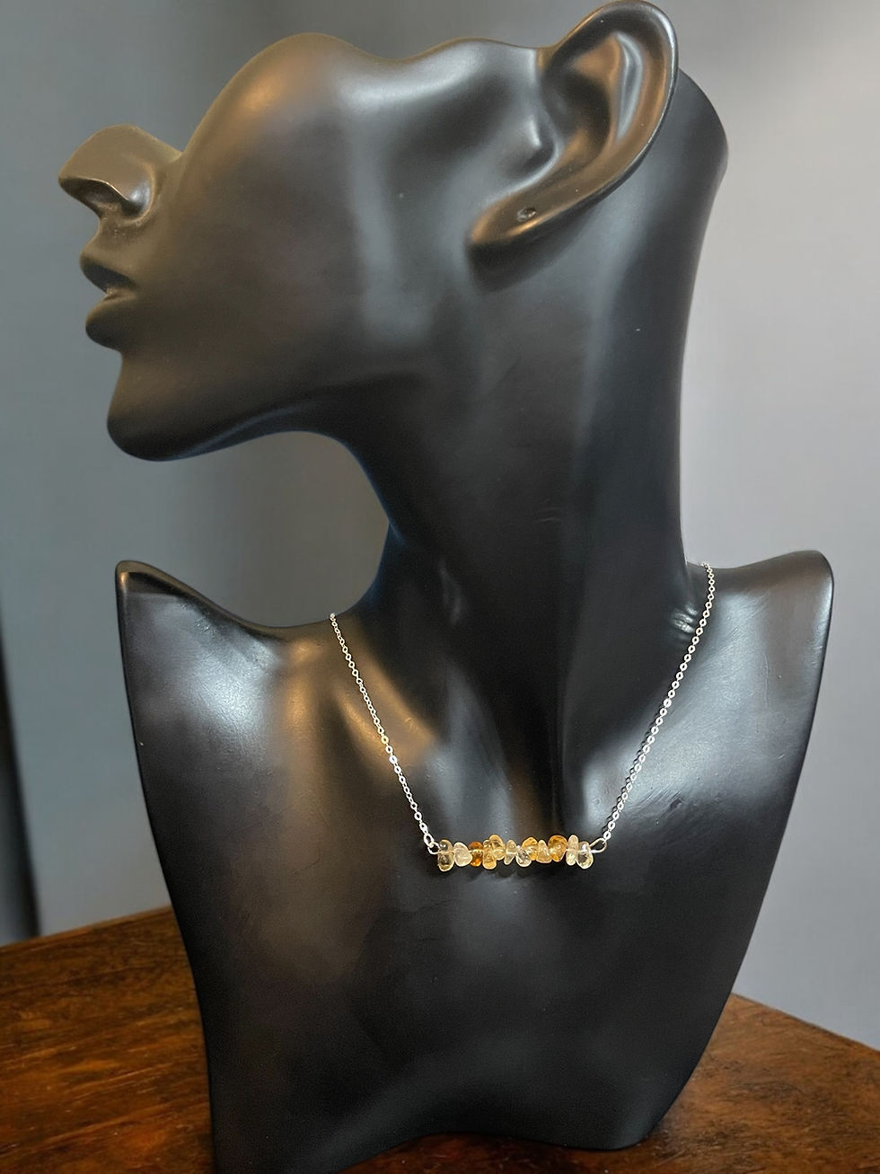 Thumbnail: Citrine Bar Necklace