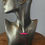 Thumbnail: pink quartz bar necklace sterling silver necklace