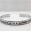 Thumbnail: personalized cuff bracelet silver aluminum hand stamped cuff bracelet