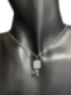 pickleball charm necklace, silver necklace with paddle and ball, in my pickleball era